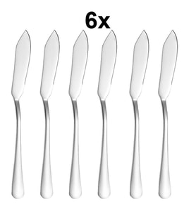 1010 Çelik 6 Adet Silver Renk Sofra Balık Kesme Bıçağı cin742by-6