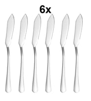 1010 Çelik 6 Adet Silver Renk Sofra Balık Kesme Bıçağı cin742by-6