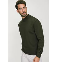 Chuba Erkek Haki Yarım Balıkçı Triko Kazak 20W153