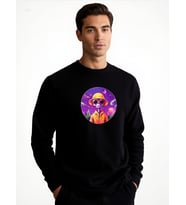 UZAYLI UNİSEX SWEATSHİRT (Siyah)
