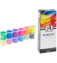 Mona Lisa Akrilik 12 Renk x 22 ML Neon/Pastel