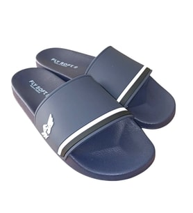 Fly Soft S263.078 Erkek Havuz - Plaj Günlük Terlik (Beyaz - Lacivert)