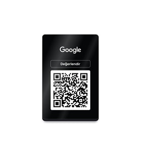 MEO 3'lü Paket - Google Yorum Paneli - QR Kodlu Düz Pleksi Masaüstü Panel