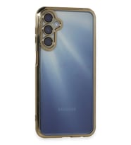 Newface Samsung Galaxy A35 5G Kılıf Razer Lensli Silikon - Gold