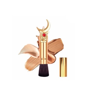 EDA LUXURY BEAUTY Kabuki Fondöten Makyaj Fırçası Asansörlü Lüks Kapaklı Düz Yumuşak Foundation Makeup Brush E021
