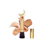 EDA LUXURY BEAUTY Kabuki Fondöten Makyaj Fırçası Asansörlü Lüks Kapaklı Düz Yumuşak Foundation Makeup Brush E021
