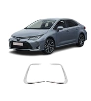 Toyota Corolla Krom Sis Farı Çerçevesi (2Parça) 2019 Ve Üzeri P.Çelik