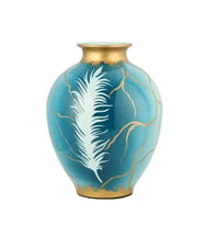 Vitale Plume Mavi Seramik Vazo 33 cm AK.WLT0540