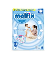 Nessiworld  Molfix Bebek Bezi Ultra Fırsat Paketi 5 Beden 11-18 Kg 78 Adet