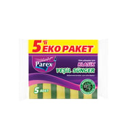 Klasik Yeşil Sünger Düz 5'li Paket