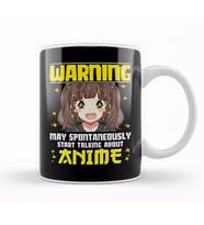 Funny Warning May Start Talking About Anime Kupa Bardak Porselen