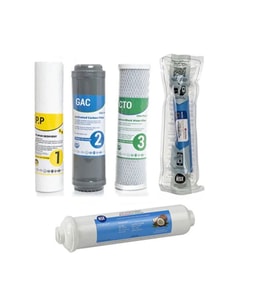 Sulook Su Arıtma Cihazı Çift Karbonlu Açık Kasa 5'li Filtre Seti, Lg Membranlı