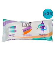 Lüx Hasta Vücut Temizleme Islak Mendil Havlu 50 Yaprak XL (36 Lı Set)