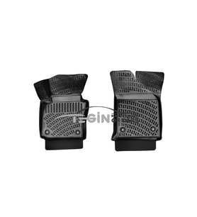 Volkswagen Caddy PANELVAN (2 Parça) 3D Havuzlu Paspas 2010-2015 Siyah (Karışık)