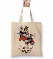 Cuphead And Mugman Bez Çanta Uzun Saplı