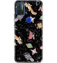 Reeder P13 Blue Max Pro Kılıf Silikon Desen Planet Animals 1771