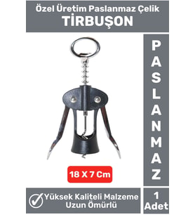 Özel Seri Yüksek Kaliteli Uzun Ömürlü Paslanmaz Çelik Tirbuşon Açacak Şarap Açacağı