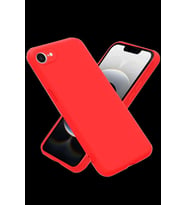 iPhone 16E Kılıf Nano içi Kadife Silikon - Kırmızı