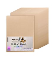 A3 Kraft Kağıt 80 Gr 50 Adet Artlantis Kraft Saman Kağıt 50 Adet (Karışık)