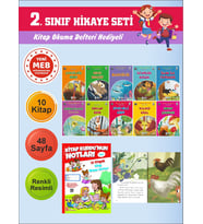 2.Sınıflar İçin Okumayı Sevdiren 10 lu Hikaye Seti 12 (Kitap Okuma Defteri Hediyeli)