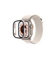 Watch Ultra 49mm Desert Camlı Kasa Ekran Koruyucu - Metalik Gold