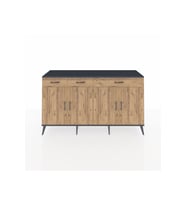 Kronos Konsol 4 Raflı 3 Çekmeceli 4 Kapaklı 176x59x99 Antrasit-Çam