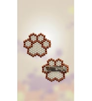 Miyuki Boncuk El Yapımı 1 Pati Broş - Yaka Iğnesi