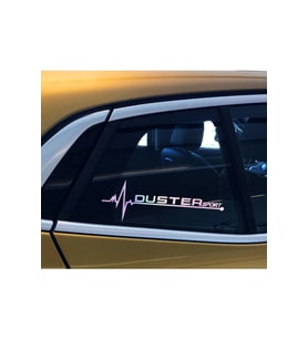 Duster Yan Cam Sticker Oto Kapı 20 Cm X 7 Cm Hologram c26