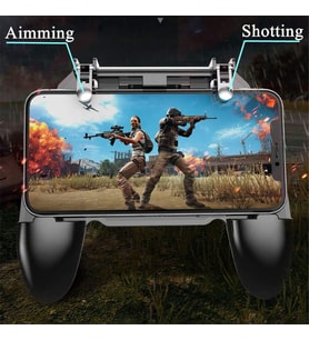 W-10 PUBG GamePad Joystick Oyun Konsolu (Siyah)