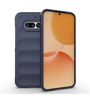 Coverzone Nothing Phone 4A İle Uyumlu Kılıf TPU Oyuklu Arka Yüzey Z-Etnik Esnek Silikon Kapak Phone 4A için O-tto Prime Silikon Kılıf Koyu Lacivert