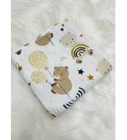 Eylülce Butik Çok Amaçlı Müslin Örtü & Battaniye %100 Pamuk Oeko-teks Sertifikalı 80x80 Cm (Doğal Beyaz)