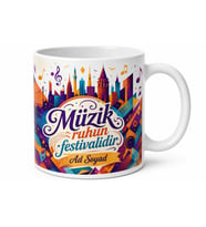 Şehir Festivali Temalı Baskılı Kupa Bardak - Özel Tasarım Hediye