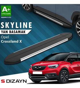S-Dizayn Opel Crossland X Skyline Krom Yan Basamak 173 Cm 2017 Üzeri A+ Kalite