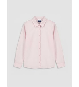 LC WAIKIKI Pembe Regular Fit Poplin Kız Çocuk Gömlek