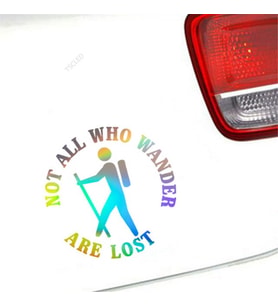 Yürüyüş Kamp Araba Sticker Yapıştırması 1