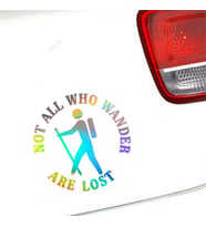 Yürüyüş Kamp Araba Sticker Yapıştırması 1