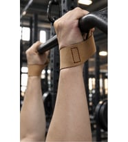 Kişileştirilebilir Hakiki Deri Lifting Strap Fitnes Ağırlık Kayışı