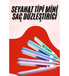 Seyahat Tipi Taşınabilir Saç Düzleştirici Saç Şekillendirici Yüksek Isı Ayarlı