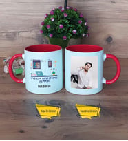 Yazılım Geliştirme Uzmanı Kupa Bardak Kırmızı Fotoğraflı