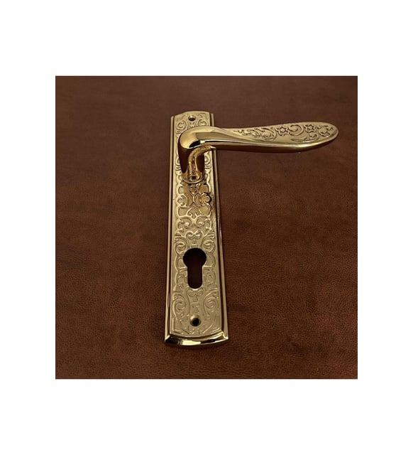 Özen Handles İmza Titanyum ZK19 Zamak Aynalı Yale Çelik Kapı Kolu