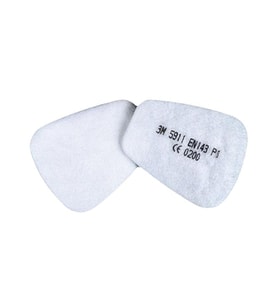 3M 5911 P1 R Toz Korumalı Partikül Filtresi - 1 Çift x (4 Adet) (Çok Renkli)