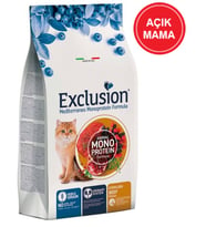 Exclusion Düşük Tahıllı Biftekli Narlı KISIR Kedi Maması 2 KG skt:05.06.2025