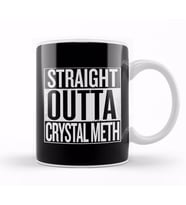 Straight Outta Crystal Meth Breaking Bad White Kupa Bardak Porselen