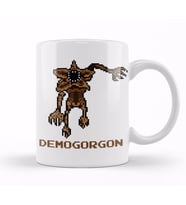 Stranger Things Demogorgon Pixellated Kupa Bardak Porselen
