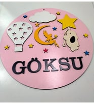 Çoçuk odası kapı-duvar  süsü kişiye özel