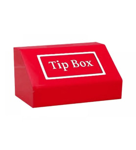 Tipbox - Bahşiş Kutusu Kırmızı - 20x13xh12cm