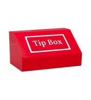 Tipbox - Bahşiş Kutusu Kırmızı - 20x13xh12cm