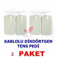 Tens & Ems Chazlar İçin Elektrod 5*9 cm 2 Paket Düz Girişli