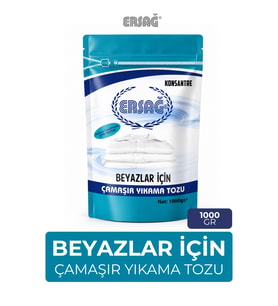 ERSAĞ Beyazlar İçin Çamaşır Yıkama Tozu 1000 GR