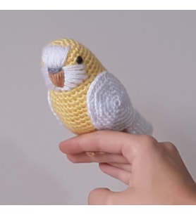 Amigurumi  Kuş Muhabbet Kuşu Sarı